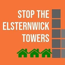Stop The Elsternwick Towers logo